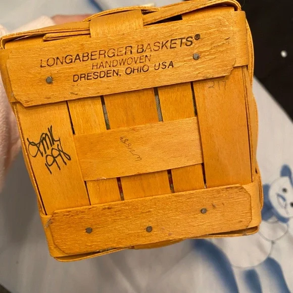 Longaberger 1999 May Series Snapdragon Basket w/ Liner & Tie-On – Complete Set - Picture 4 of 9